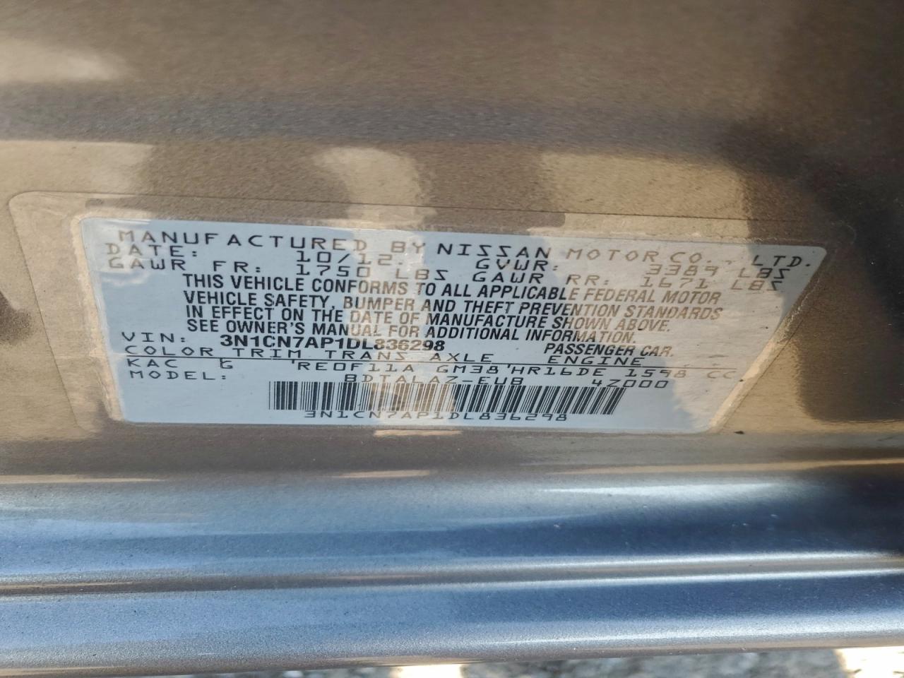 Nissan Versa S Image 10