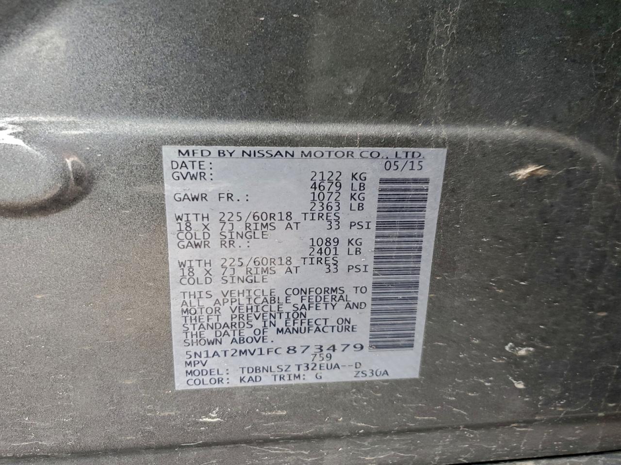 Nissan Rogue S Image 10