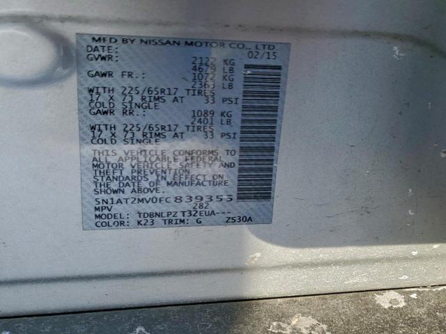 Nissan Rogue S Image 8