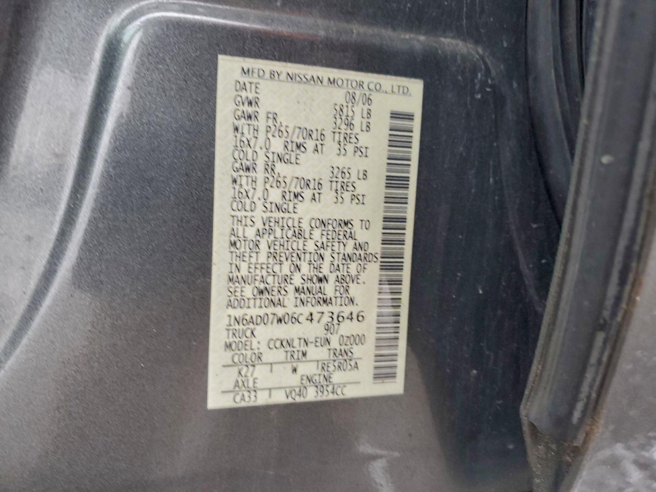 Nissan Frontier Crew Cab Le Image 12