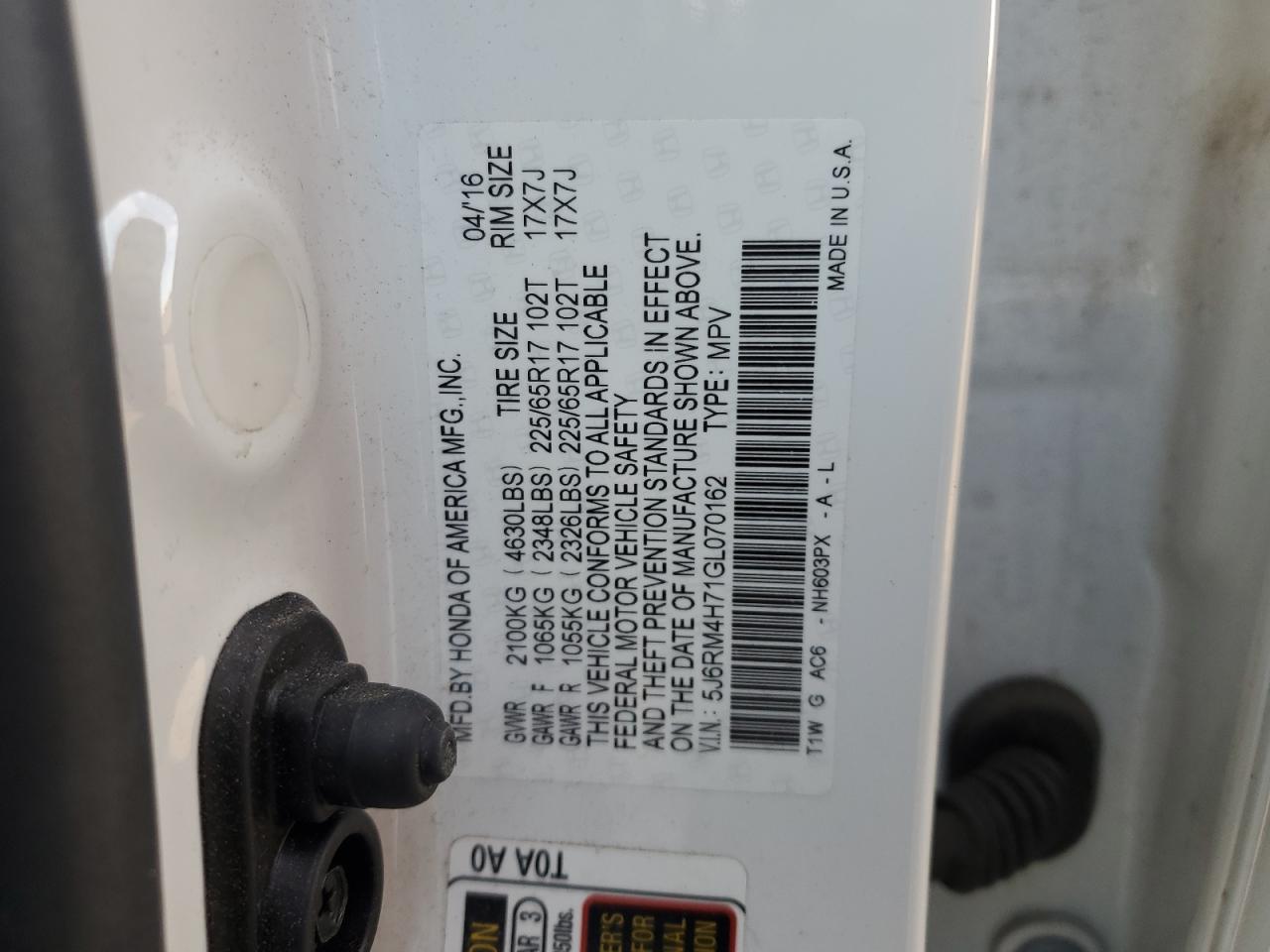 Honda Crv Exl Image 8