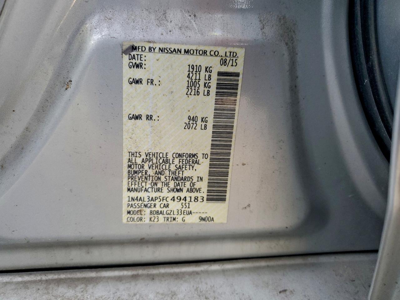 Nissan Altima 2.5 Image 11