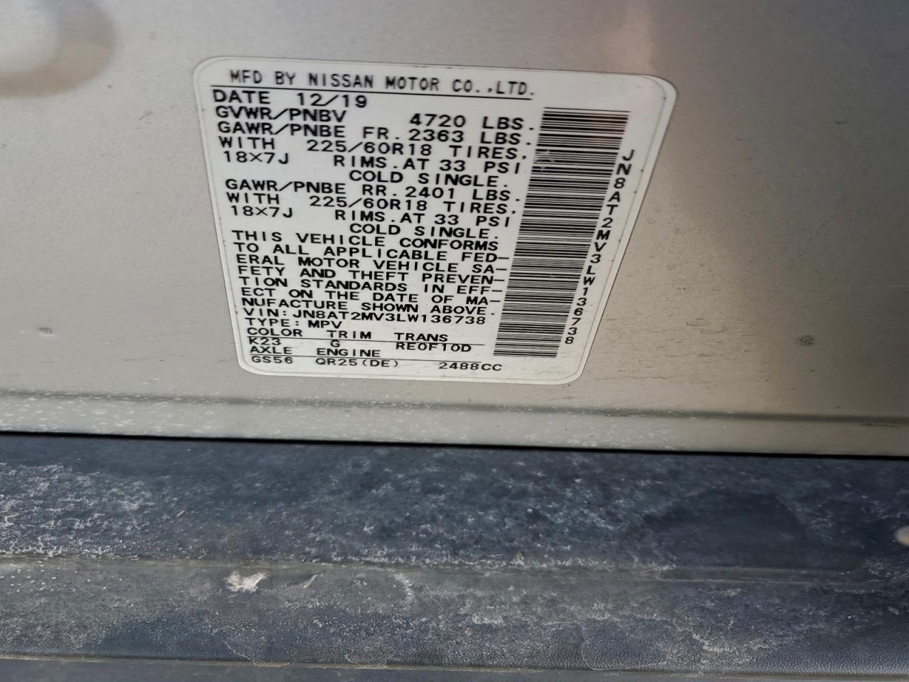 Nissan Rogue S Image 12