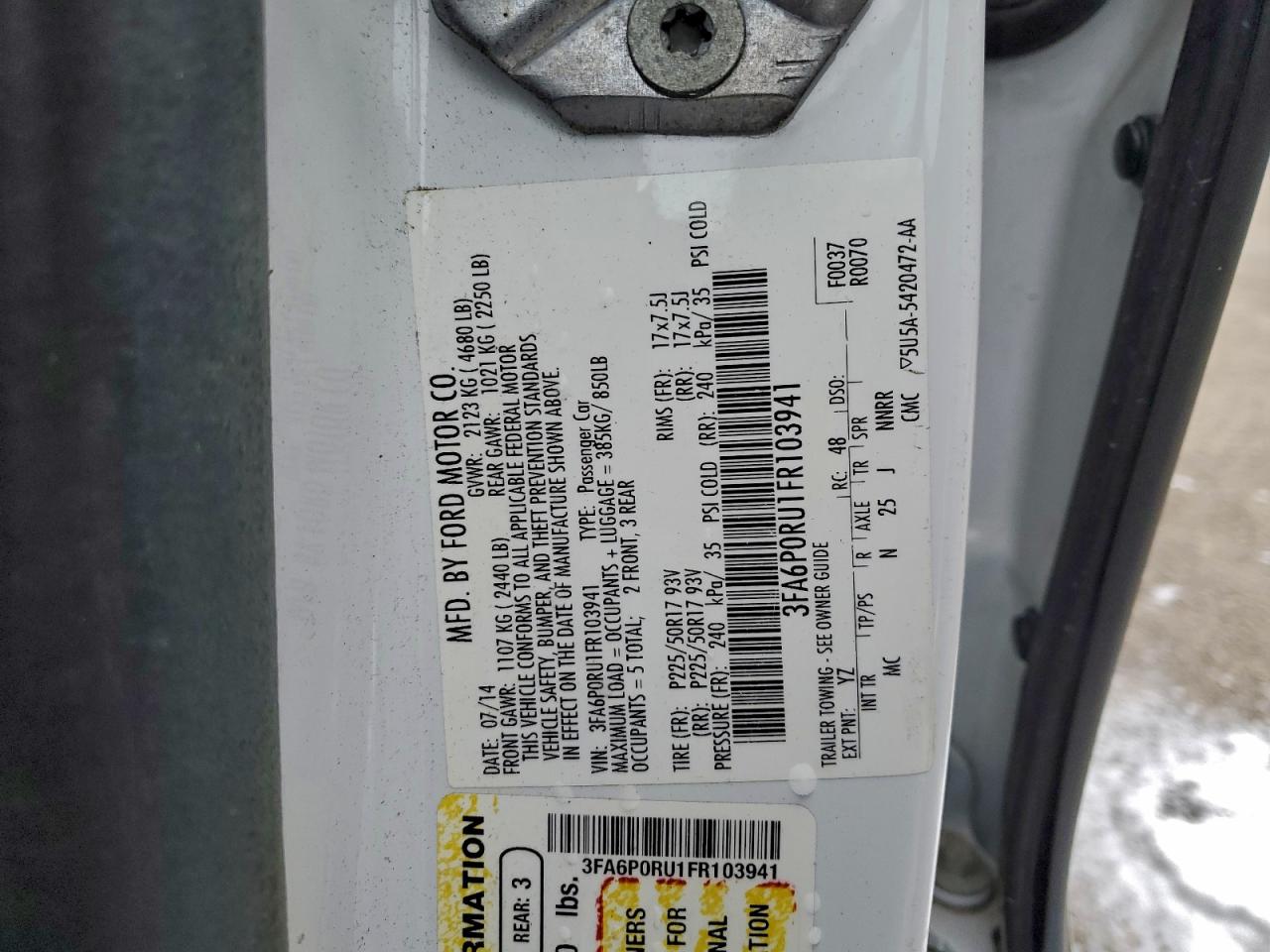 Ford Fusion Titanium Hev Image 5