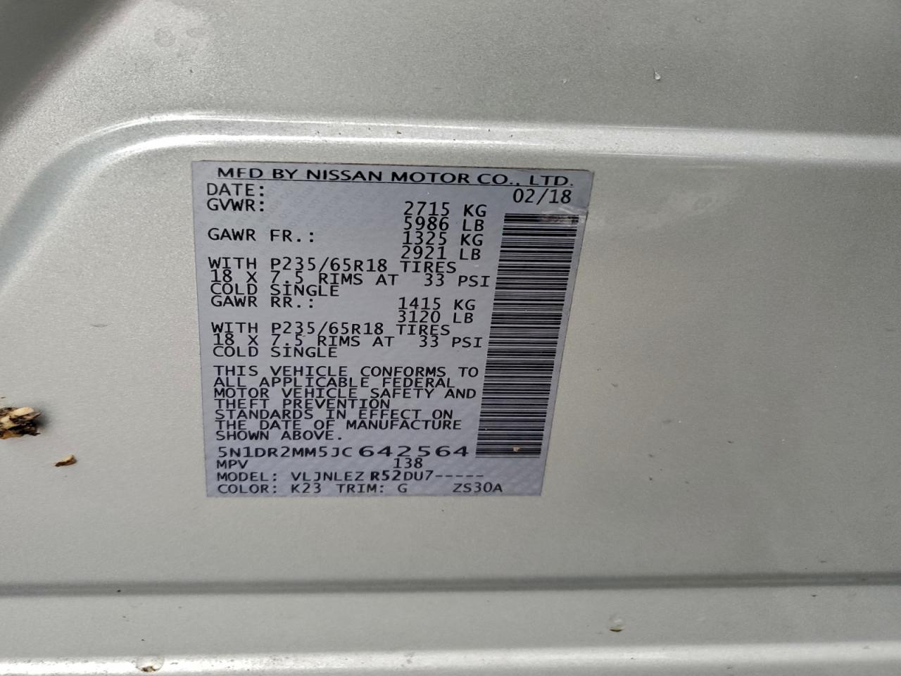 Nissan Pathfinder S Image 13